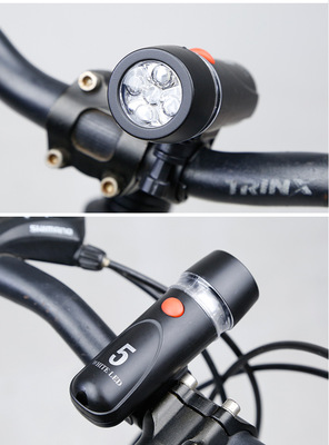 自行車(chē)5LED前燈與9LED尾燈組合套裝 安全騎行新選擇